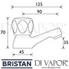 Bristan Club Bath Taps Dimensions